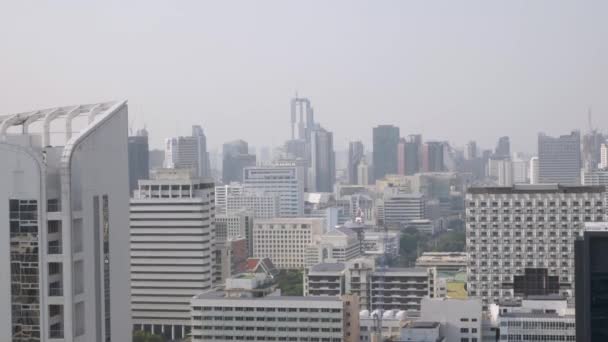 Yazın Gökyüzünden Bangkok Şehrine Kuş Bakışı Bakış — Stok video