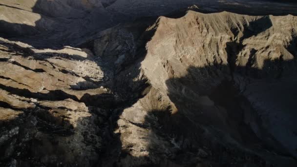 Жорсткий Драматичний Вулканічний Ландшафт Вулкан Поас Коста Риці Повітря — стокове відео