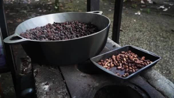 Vörösbab Készen Áll Főzésre Costa Ricában — Stock videók