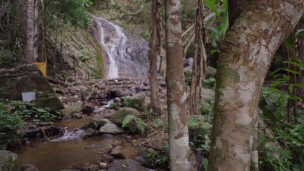 Natuurlijke Waterval Mae Kampong Village Huai Kaeo Chiang Mai Thailand — Stockvideo