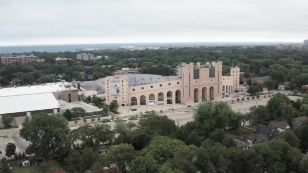 Ryan Field Voetbalstadion Campus Van Northwestern University Evanston Illinois Met — Stockvideo