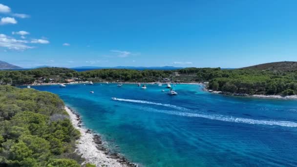 Laguna Azul Croacia — Vídeo de stock