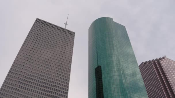 Messa Scena Dell Edificio Del Municipio Houston — Video Stock