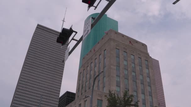 Messa Scena Dell Edificio Del Municipio Houston — Video Stock