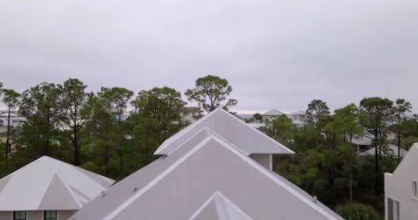 Latanie Nad Obszarem Mieszkalnym 30A Florydzie — Wideo stockowe
