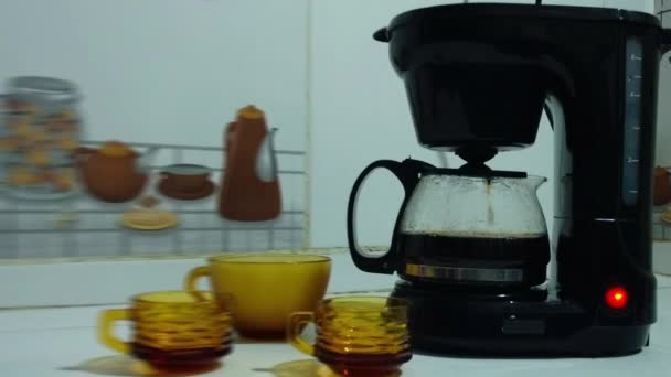 Temel Kahve Makinesi Çoğunlukla Paraguay Kullanılır — Stok video