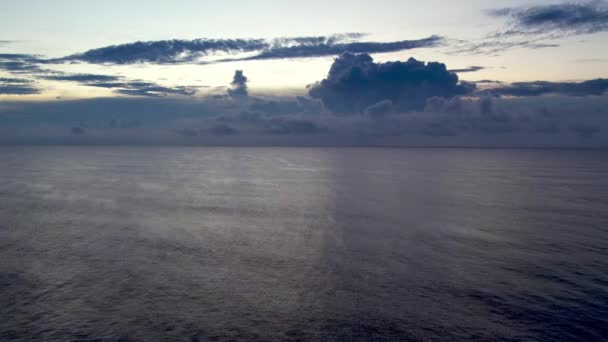 Aérea Nuvens Nascer Sol Perto Carolina Praia Carolina Norte — Vídeo de Stock