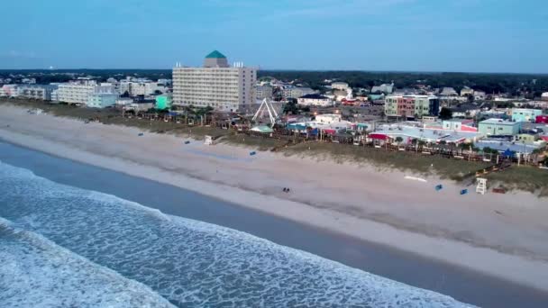 Pchnięcie Powietrza Karnawał Carolina Beach Północna Karolina Carolina Beach Promenada — Wideo stockowe