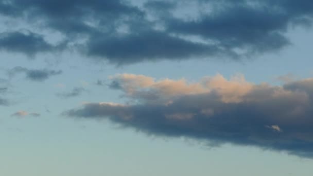 Mooie Time Lapse Van Wolken Maan Bij Zonsondergang Californië — Stockvideo
