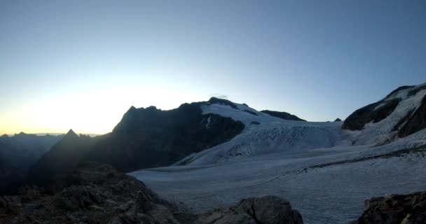 Vídeo Sobre Glaciar Steingletscher Região Sustenpass Nos Alpes Suíços 800M — Vídeo de Stock