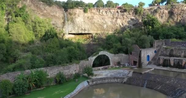 Vuelo Sobre Antigua Hacienda San Miguel Hidalgo México — Vídeo de stock