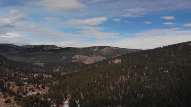 Bosque Expansión Bosque Vídeo Bosque Las Montañas Cinemática Aérea Drone — Vídeos de Stock