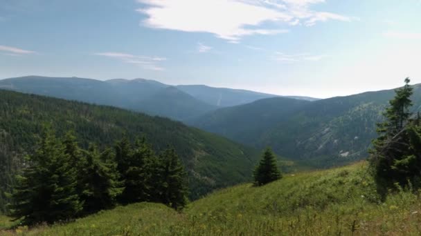 Ruh Sakinleştirici Dev Dağlar Krkonose Polonya Sudetmiş — Stok video