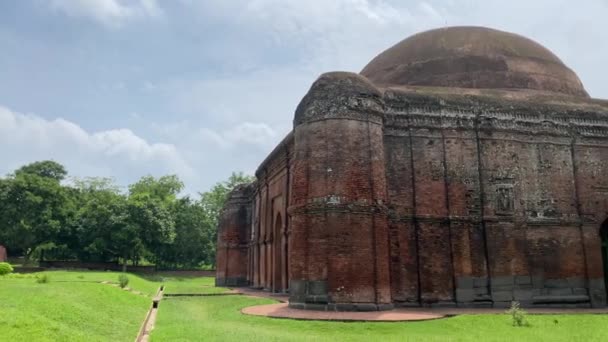 Old Ruined Exterior Lotan Masjid Lattan Mosque Historical Structure Located — Stock Video