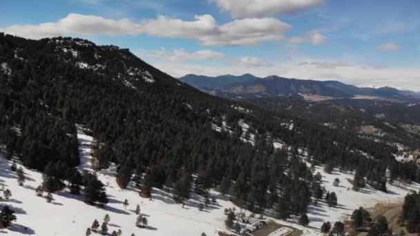 Bosque Montañas Vídeo Bosque Vídeo Aéreo Drone Shot — Vídeos de Stock
