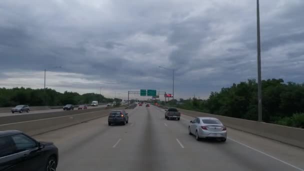 Pov 일리노이주 시카고에서 차선에서 운전하는 — 비디오