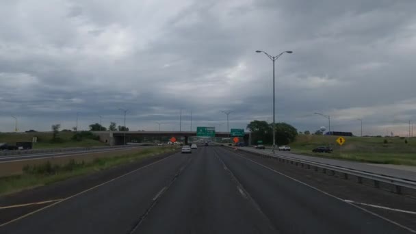 Ciężarówka Pov Jadąc Kierunku Wisconsin Usa — Wideo stockowe