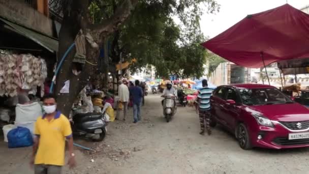 Streets Traffic Bangalore India — Stock Video