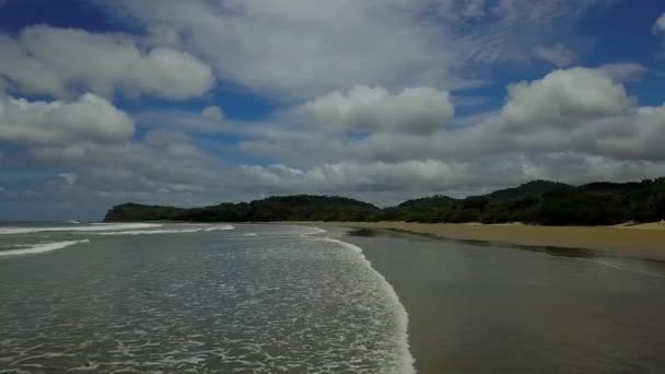 Drone Video Aereo Spiaggia Nicaragua San Juan Del Sur Caraibico — Video Stock