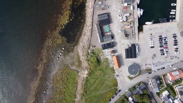 Pemandangan Puncak Molle Swedia Pada Hari Yang Cerah Sebuah Teluk — Stok Video