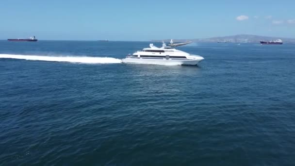 Long Beach Speedboat Races Lbc Marina Catalina Island California Imágenes — Vídeos de Stock