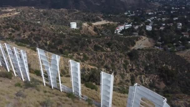 ハリウッド サイン ロサンゼルス カリフォルニア ドローン4K — ストック動画