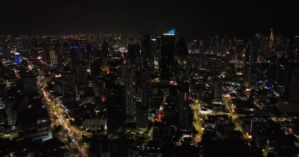 Panama City Aerial V90 Birds Eye View Pull Out Shot — Stock Video