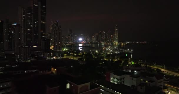 Ciudad Panamá Aerial V55 Bajo Nivel Flyover Building Rooftop Calidonia — Vídeos de Stock