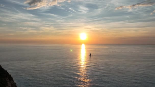 セーリングヨットの美しい風景 — ストック動画