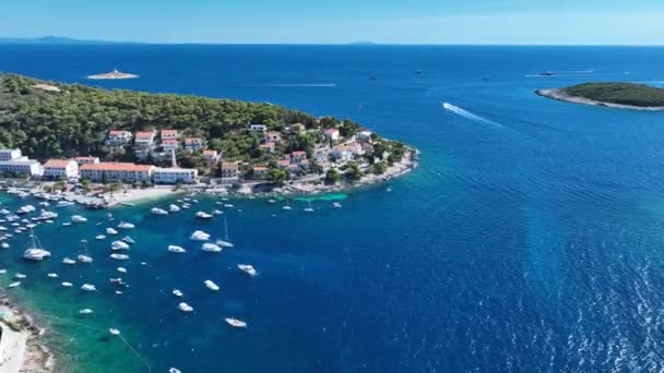 Filmowy Zapis Miasta Hvar — Wideo stockowe