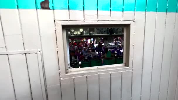 Tradycyjny Giełda Stoisko Poza Market Shop Plaza Danza Oaxaca Meksyk — Wideo stockowe
