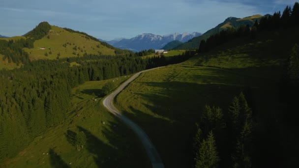 Austriaco Bavarese Sudelfeld Wendelstein Alza Cime Montuose Con Prati Verdi — Video Stock