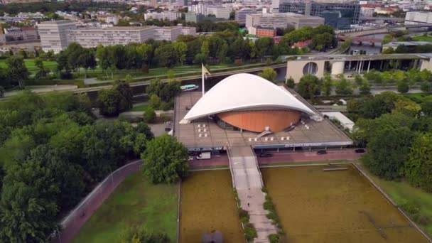 Tiergarten Reichstag Bakın 2022 Yazında Berlin Berlin Bölgesinde Bulunan Kültür — Stok video