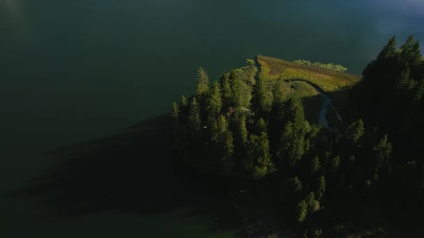 Jezioro Spitzingsee Bawarii Austriacki Sudelfeld Wendelstein Szczyty Górskie Romantycznych Bujnych — Wideo stockowe