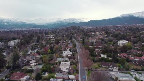산티아고 지역에서는 자동차 여행하고 공중에서 — 비디오