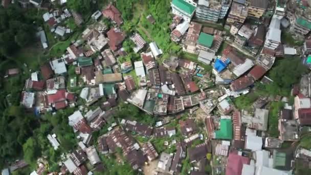 Letecký Snímek Města Kohima Nagaland — Stock video