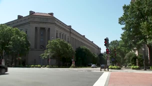 Doj Department Justice Building — Stock Video