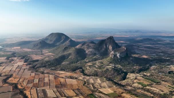 Paysage Naturel Couper Souffle Des Montagnes Dans Vallée Morelos Mexique — Video