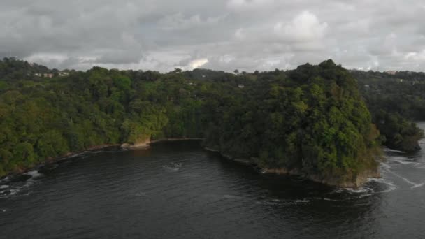 Vista Zona Quepos Sobre Bosque Tropical Cerca Manuel Antonio — Vídeo de stock