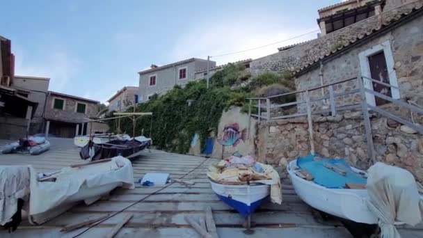 Λιμάνι Valldemossa Στη Νήσο Mallorca — Αρχείο Βίντεο