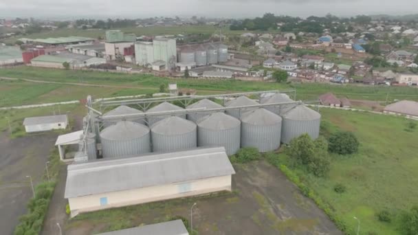 Aerial Gabonasilók Város Jos Fennsík Nigéria Növekvő Lövés — Stock videók