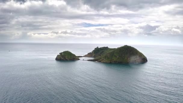 Ilhu Vila Franca Campo Atlantische Oceaan Azoren Uitzicht Een Viaduct — Stockvideo