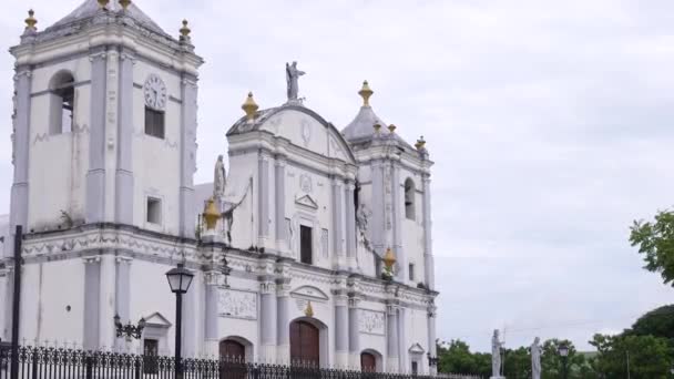 Département Des Rivas Nicaragua Église Coloniale Nicaraguayenne Rues Ville Coloniale — Video