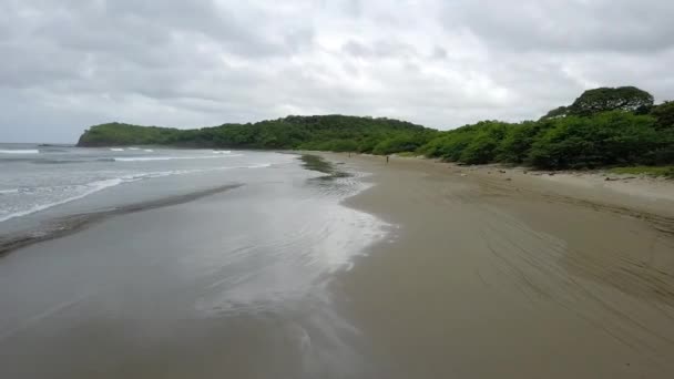 Plaj Motorcusu Nikaragua San Juan Sur Plajda Mtb Yarışması Nikaragua — Stok video
