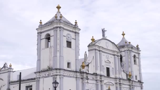 Oddělení Rivas Nikaragua Nikaragujský Koloniální Kostel Ulice Koloniální Architektura — Stock video