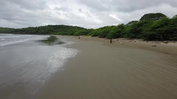 Strand Biker Nicaragua San Juan Sur Mtb Konkurrens Stranden Nicaragua — Stockvideo