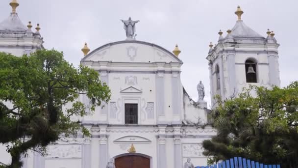 Departament Pânză Nicaragua Biserica Colonială Nicaragua Străzi Biserică Catolică — Videoclip de stoc