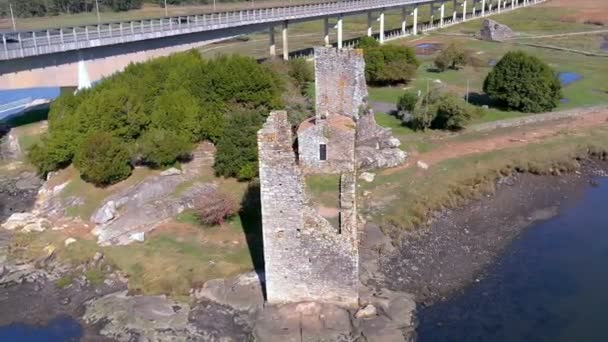 Torre Século Mar Atlântico Invasão Viking Monumento Histórico Artístico Tesouro — Vídeo de Stock