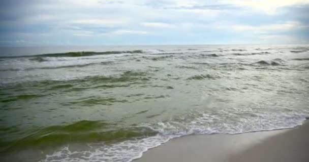 Fale Oceaniczne Pochmurny Dzień — Wideo stockowe