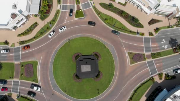 Drone Overhead Vidéo Rond Point Circulation University Town Center Mall — Video